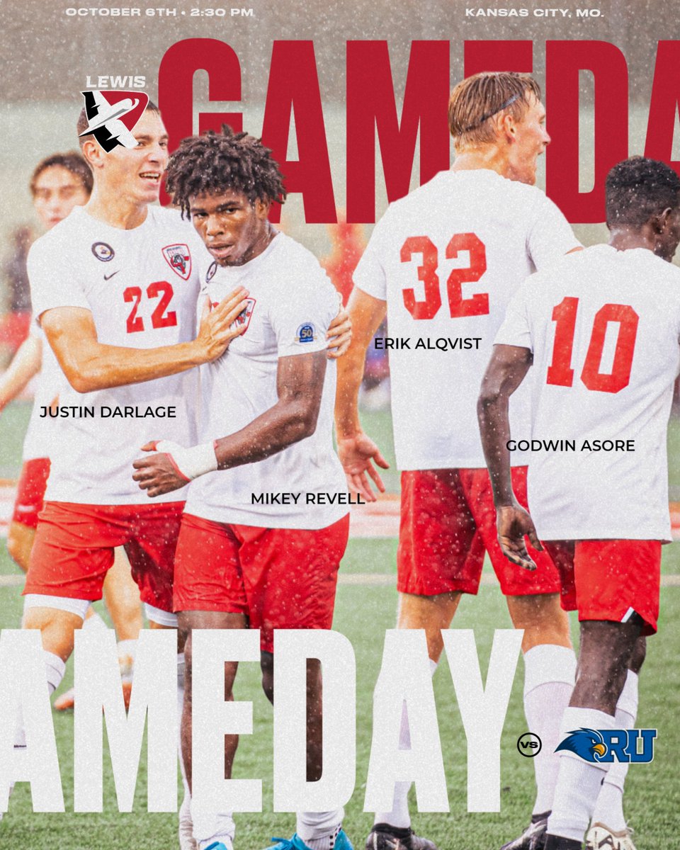 Whole squad ready

Lewis @ Rockhurst
📌Kansas City, MO.
🕝3:30 PM CST
#flyasone