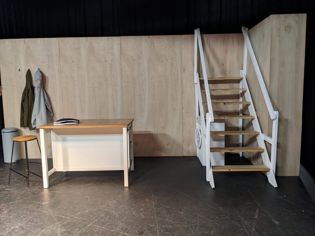 Spent the day building a set! Four Minutes Twelve Seconds <a href="/BearPit_Theatre/">The Bear Pit</a> this week.