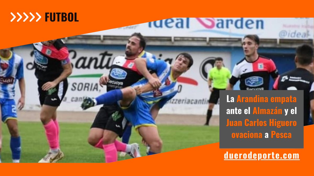 🟠 FÚTBOL

⚽️ <a href="/jorge6gonzalez/">Jorge gonzalez moral</a> protagonista en la igualdad del derbi del Duero (<a href="/ArandinaCF/">Arandina C.F.</a> 1 - 1 <a href="/SDAlmazanoficia/">S.D Almazan Oficial</a>)

👉 Te lo cuenta duerodeporte.com: acortar.link/Mr7tx7