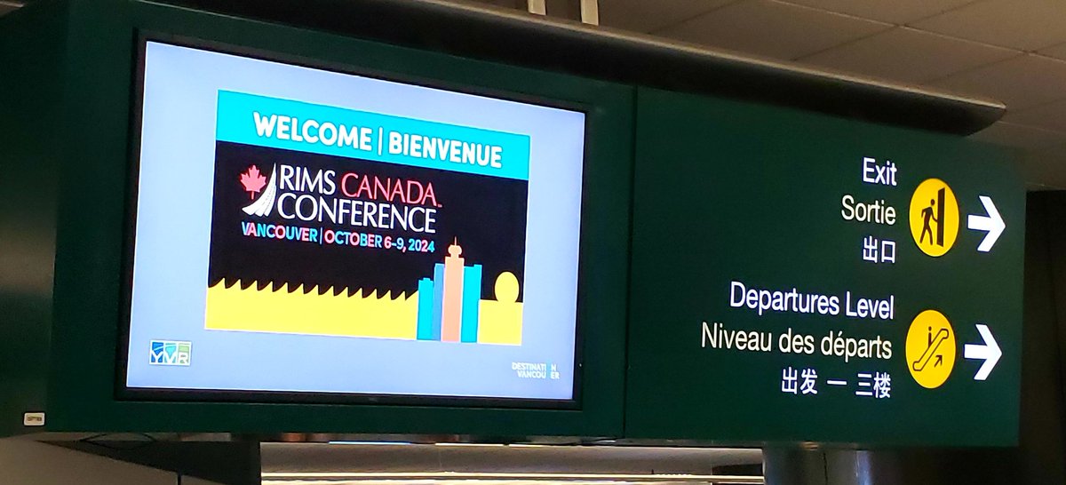 Many thanks for the welcome message at YVR <a href="/RIMSCanada/">RIMS Canada Council</a>! As usual, very nice touch. I'm looking forward to what I know will be yet another incredible event. This may be my 22nd #RIMSCanadaConference... but who's counting. 👍