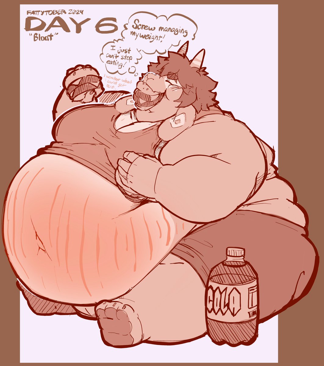MeowMymyamo's tweet photo. he couldn't even diet for 24 hours
#Fattytober https://t.co/Z8qZ2GcMeQ
