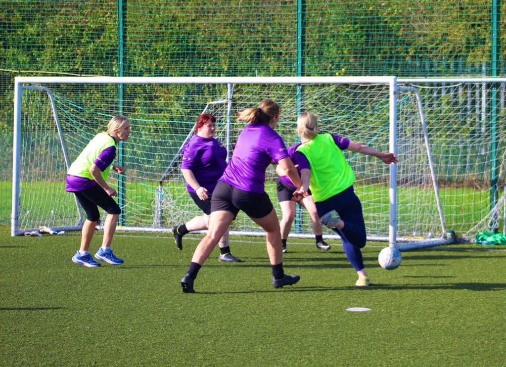 ☀️ What an amazing day at the FAI <a href="/CadburyIreland/">Cadbury Ireland</a> KickFit Blitz in the Midlands! 

⚽️ 70 incredible women playing football in a fun and friendly environment. 

Well done to all participants! 🙌

Thanks to all the staff &amp; <a href="/TullamoreTFC/">Tullamoretown FC</a> 

<a href="/JimmyMowlds/">Jimmy Mowlds</a> <a href="/pearl_slattery/">Pearl Slattery</a>