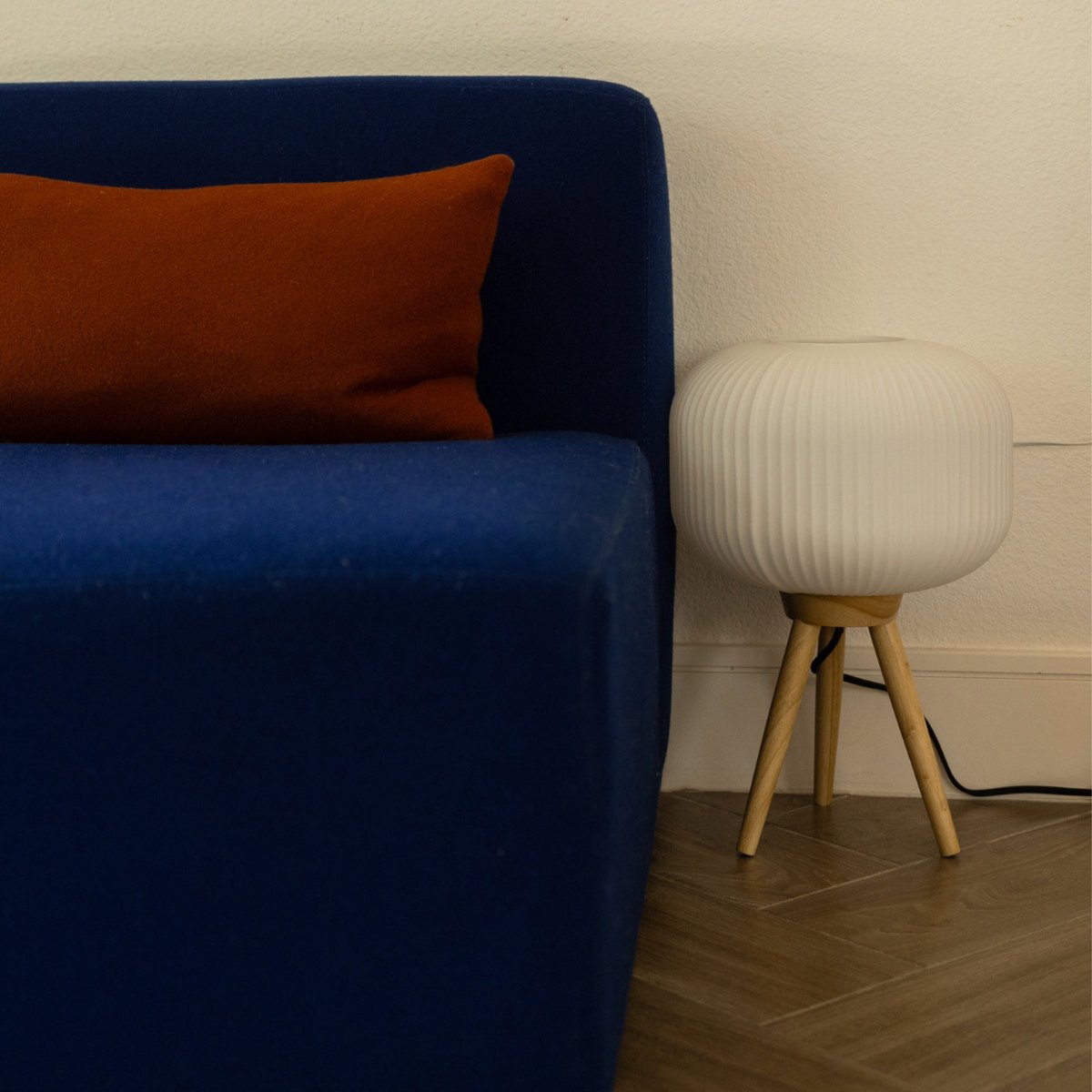 Scences from <a href="/yellomai/">Mai Nguyen</a>'s space, featuring our Tami chairs in walnut, our Grove flatware, and the Verve lamp.