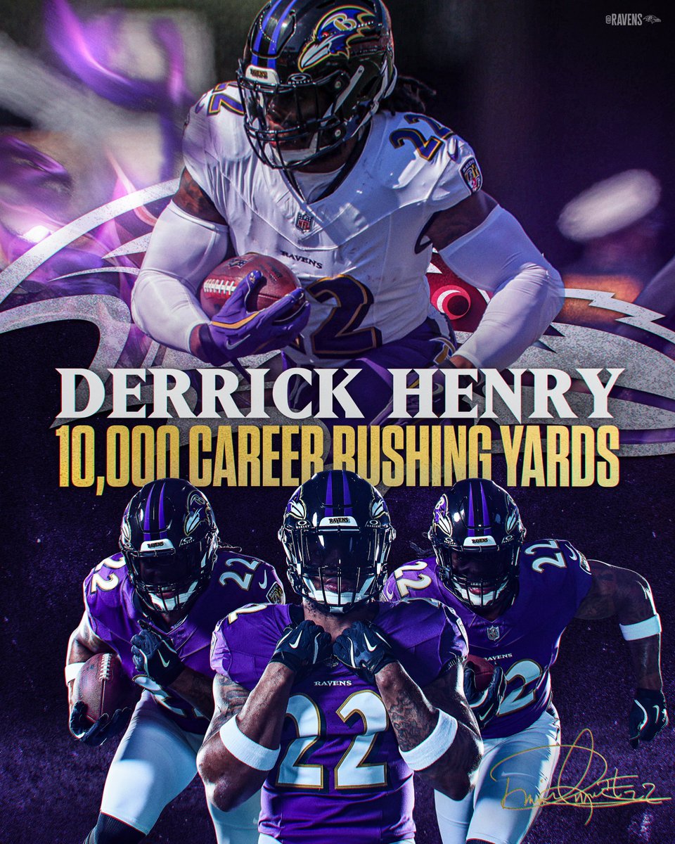 Ravens's tweet photo. 10,000 for @KingHenry_2‼️ https://t.co/mKUyIT6nBc
