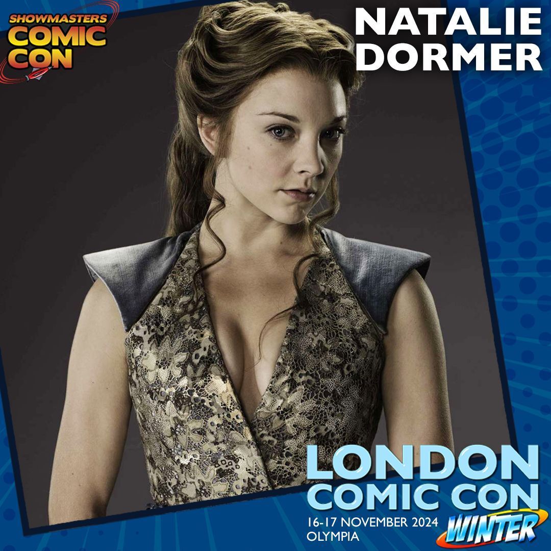 NATALIE DORMER is joining us at #LCCWinter!

Natalie is best known for her roles as Margaery Tyrell in Game of Thrones &amp; Anne Boleyn in The Tudors. She’s also appeared in The Hunger Games: Mockingjay, Elementary &amp; Captain America: The First Avenger. 

buff.ly/3OdQkAd