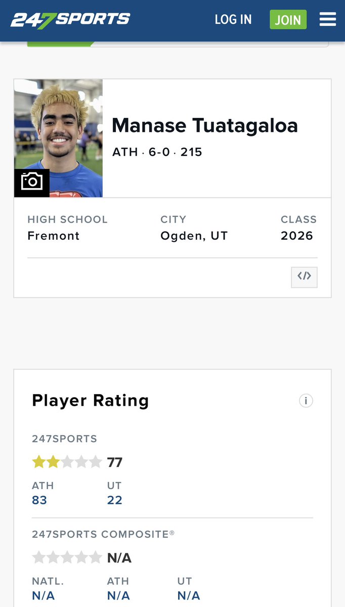 Manase Tuatagaloa (@tuatagaloama_5) on Twitter photo Blessed to be ranked a 2 star ! Thank you <a href="/BrandonHuffman/">Brandon Huffman</a> ! More work ahead ! <a href="/tiptopathlete/">Nate Tuatagaloa</a> <a href="/BenMoa4/">Ben Moa</a> <a href="/SalevalasiF/">Salevalasi Fonotisatele</a> @CoachKoRushPSU <a href="/Coach_ZConn/">Zac Connors</a> <a href="/coachfrankmaile/">Frank Maile</a> <a href="/Fremont_Wolves/">Fremont Football</a> <a href="/coachfrankmaile/">Frank Maile</a> <a href="/DjTialavea_86/">Coach D.J. Tialavea</a> Blessed to be ranked a 2 star ! Thank you <a href="/BrandonHuffman/">Brandon Huffman</a> ! More work ahead ! <a href="/tiptopathlete/">Nate Tuatagaloa</a> <a href="/BenMoa4/">Ben Moa</a> <a href="/SalevalasiF/">Salevalasi Fonotisatele</a> @CoachKoRushPSU <a href="/Coach_ZConn/">Zac Connors</a> <a href="/coachfrankmaile/">Frank Maile</a> <a href="/Fremont_Wolves/">Fremont Football</a> <a href="/coachfrankmaile/">Frank Maile</a> <a href="/DjTialavea_86/">Coach D.J. Tialavea</a>