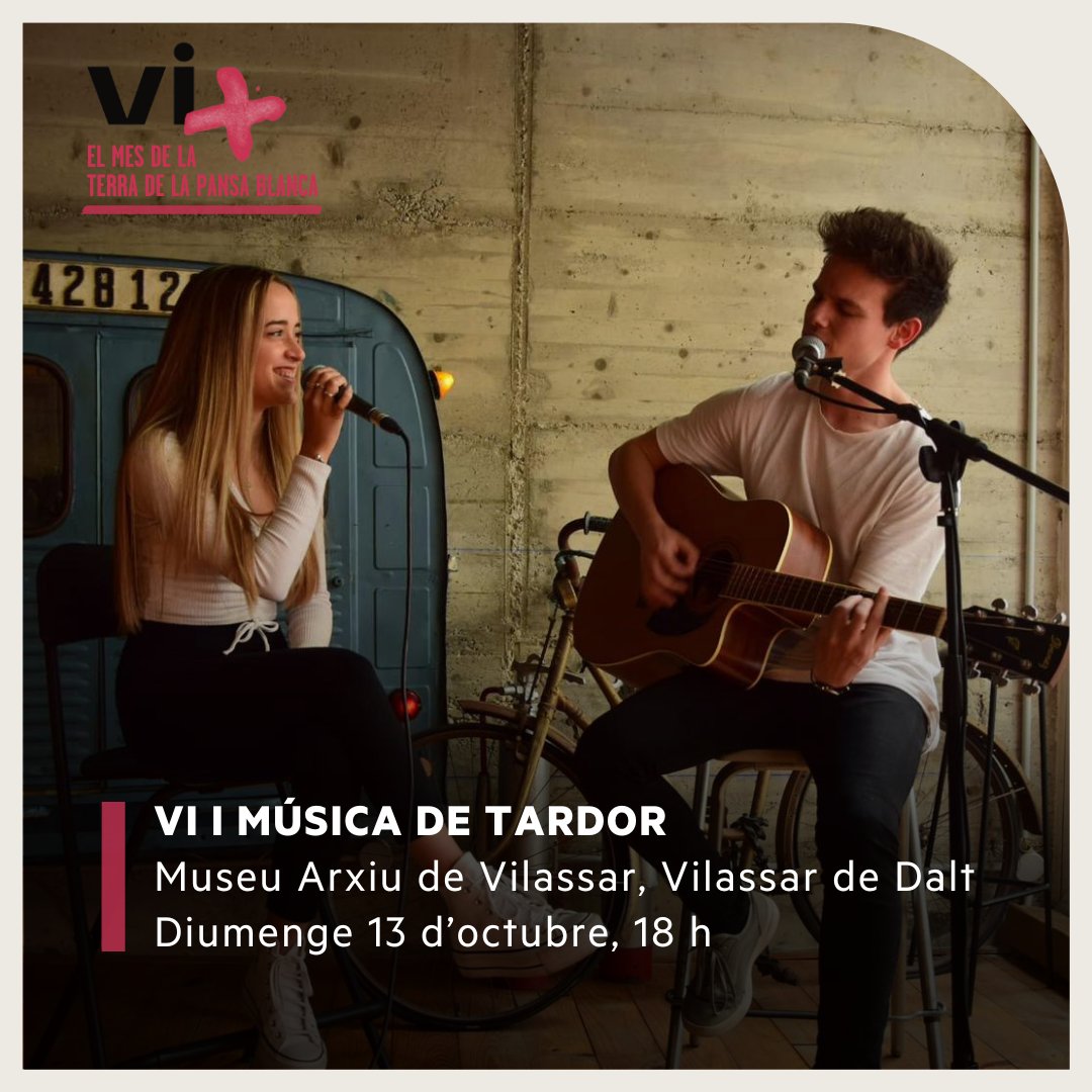 El proper diumenge 13 d'octubre, t'esperem a les activitats programades dins el Festival Vi+:

🍂Tastets de Tardor a <a href="/bouquetdalella/">Bouquet d'Alella</a>
🎶Vi i música de tardor al Museu Arxiu de <a href="/vilassardedalt/">Vilassar de Dalt</a> 

👉+ info a festivalvimes.cat