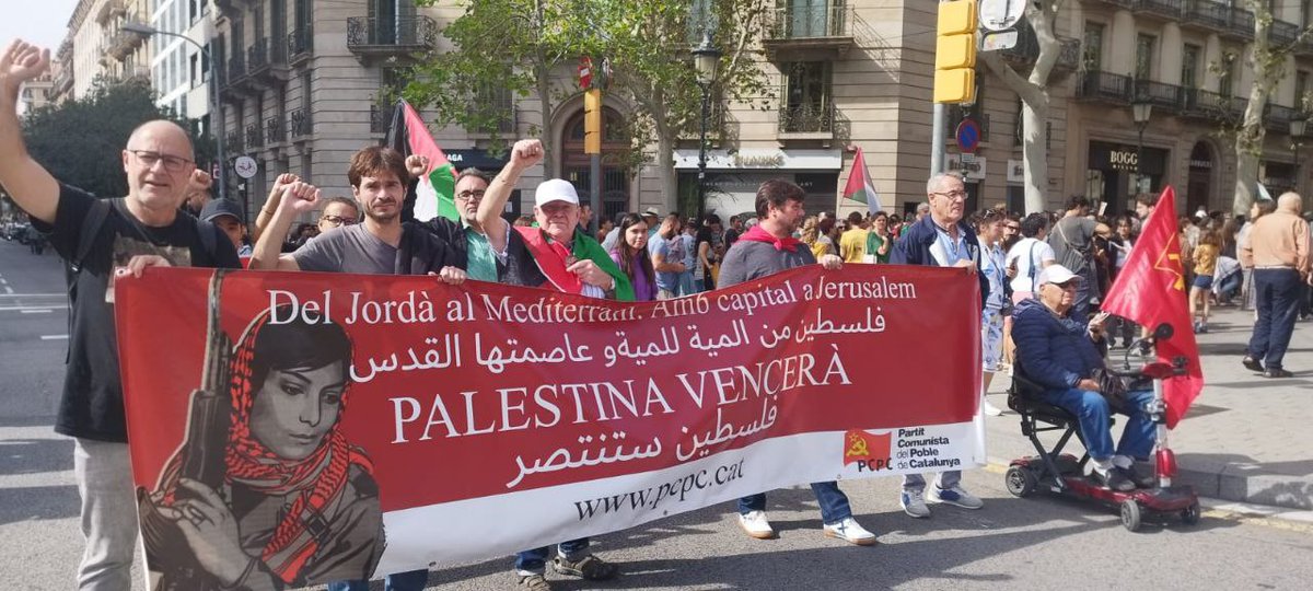 PCPC_info's tweet image. El PCPC amb Palestina lliure.
#Palestina 
#llibertatpoblepalesti
#pcpc