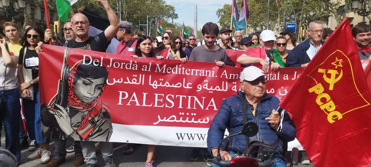 PCPC_info's tweet image. El PCPC amb Palestina lliure.
#Palestina 
#llibertatpoblepalesti
#pcpc
