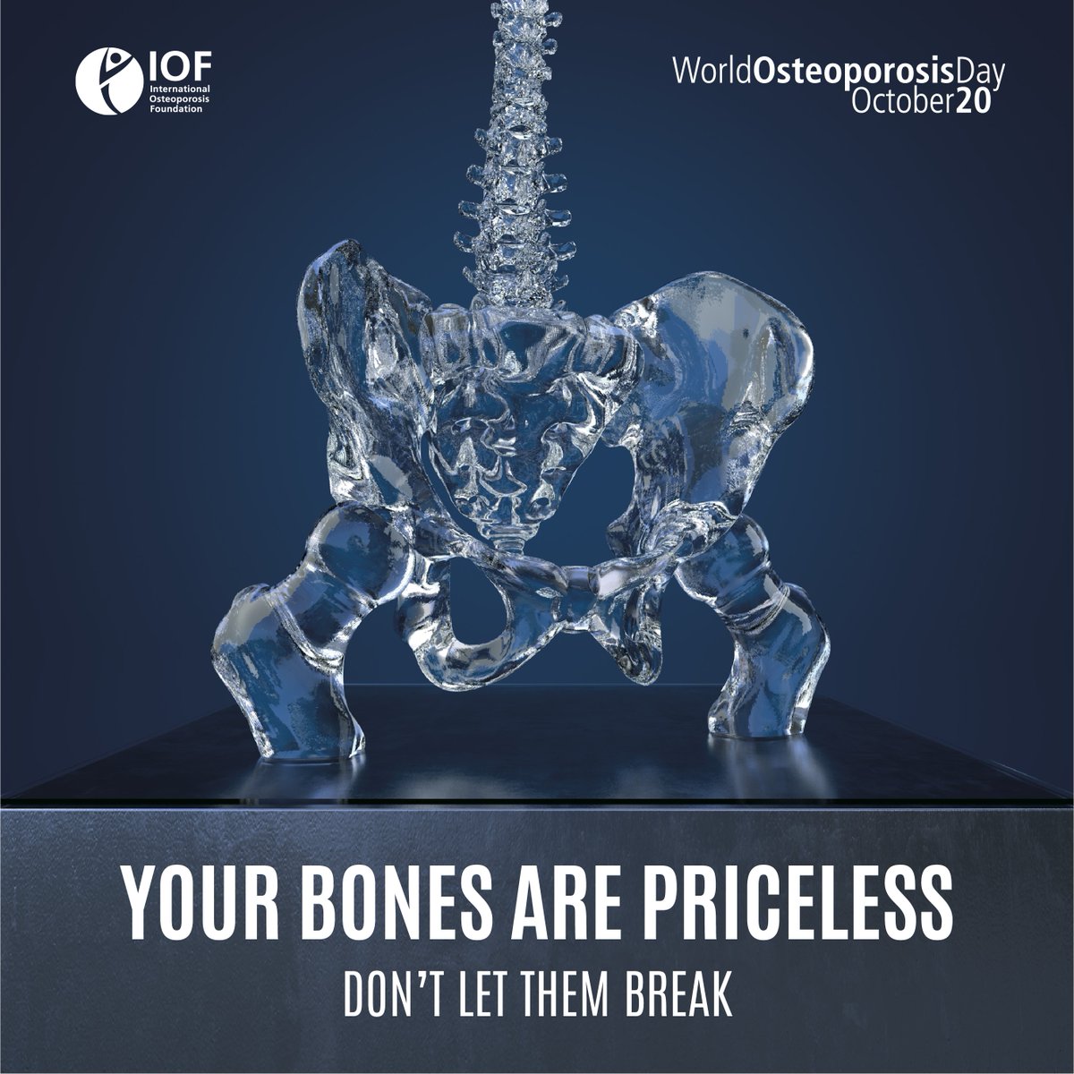 Countdown ... just two weeks until October 20th, World Osteoporosis Day!
This year’s #WorldOsteoporosisDay campaign will seek to put an end to the inertia surrounding bone health by urging people of all ages to value and protect their bones. 
What are you doing to make noise for