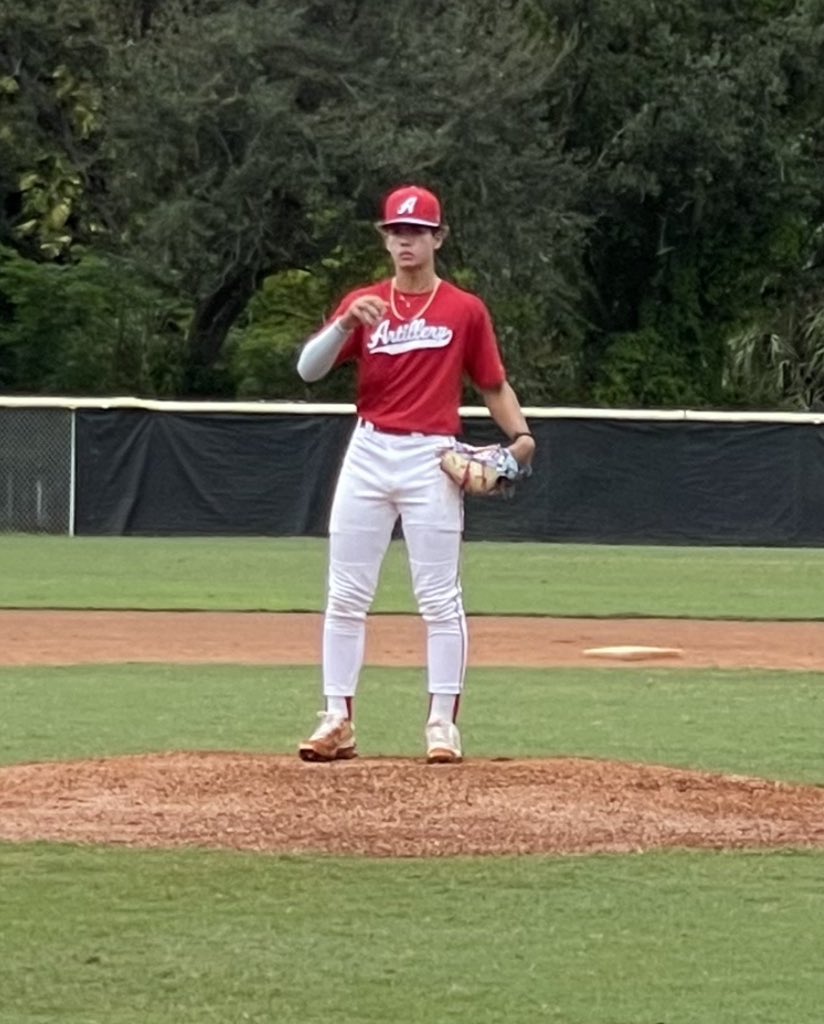 My contribution at WWBA for <a href="/ArtilleryBASE/">Artillery Baseball</a> against <a href="/TEAMELITENATION/">Team Elite Baseball</a> Thank you for the opportunity 🙏🏽 #WWBAWorlds #WWBA 
#pitching #pitcher #allglorybetoGod #PO #17U #ace #baseball #Nodaysoff #baseballlife  #strikeout #college #faith #family #strikeoutlooking #teammates #friends