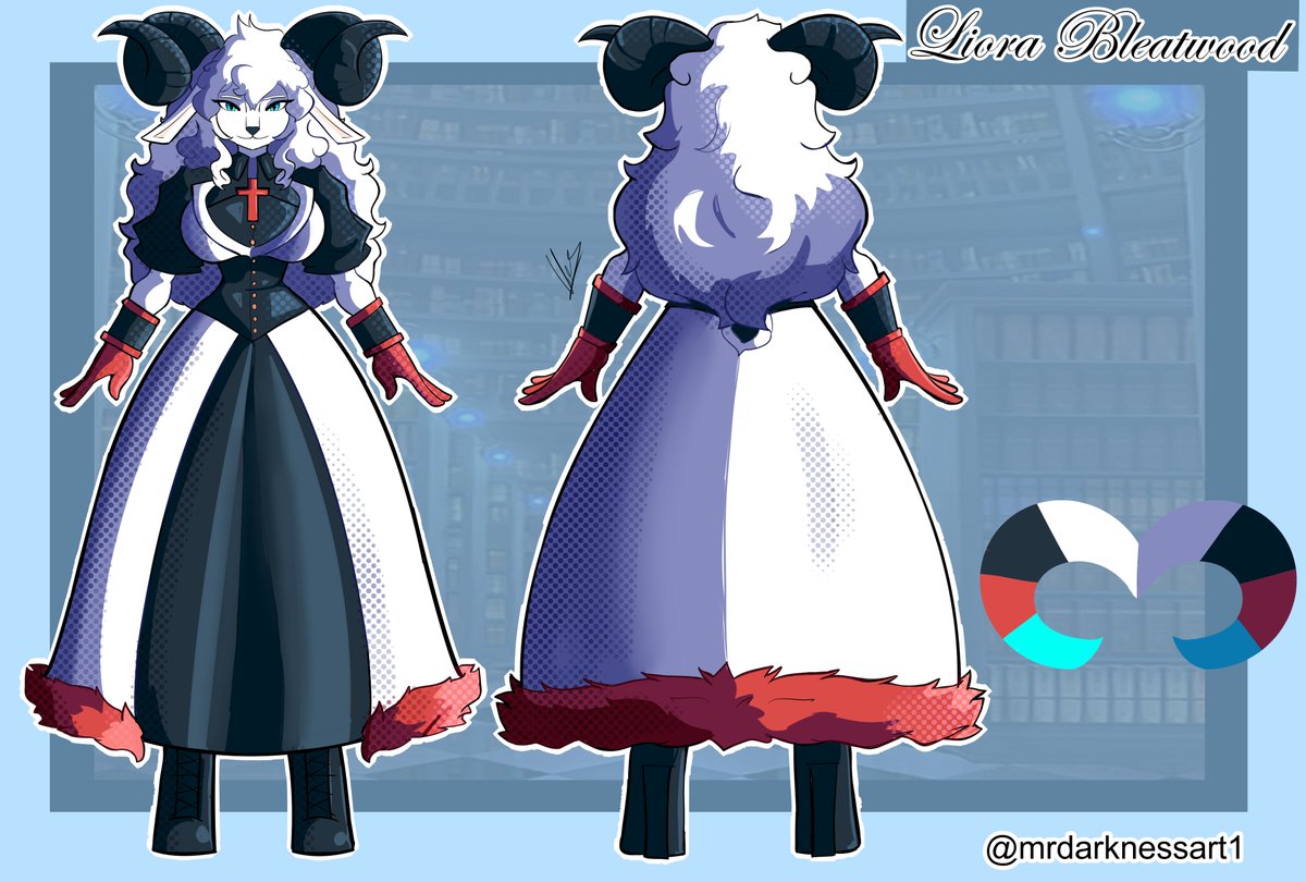 mrdarknessart1's tweet photo. Les presento a Liora Bleatwood la bibliotecaria jsjsjsjs de la partida de rol que estamos jugando en el canal de twitch de @Aj_Ok21
#RolesDesquiciadosUwU #goatwoman #waifu https://t.co/3d2hX30yKB