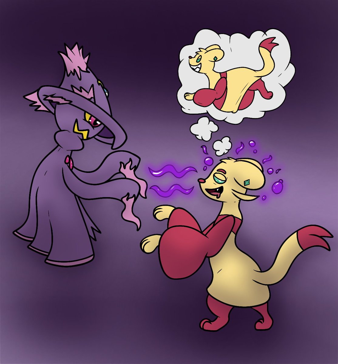 Day 6: Sorcery
“Oh, my~ You’re so strong… No one could stand up to you… You could take down anyone..! You just need to show them~”

“…Anyone~ All mine~”