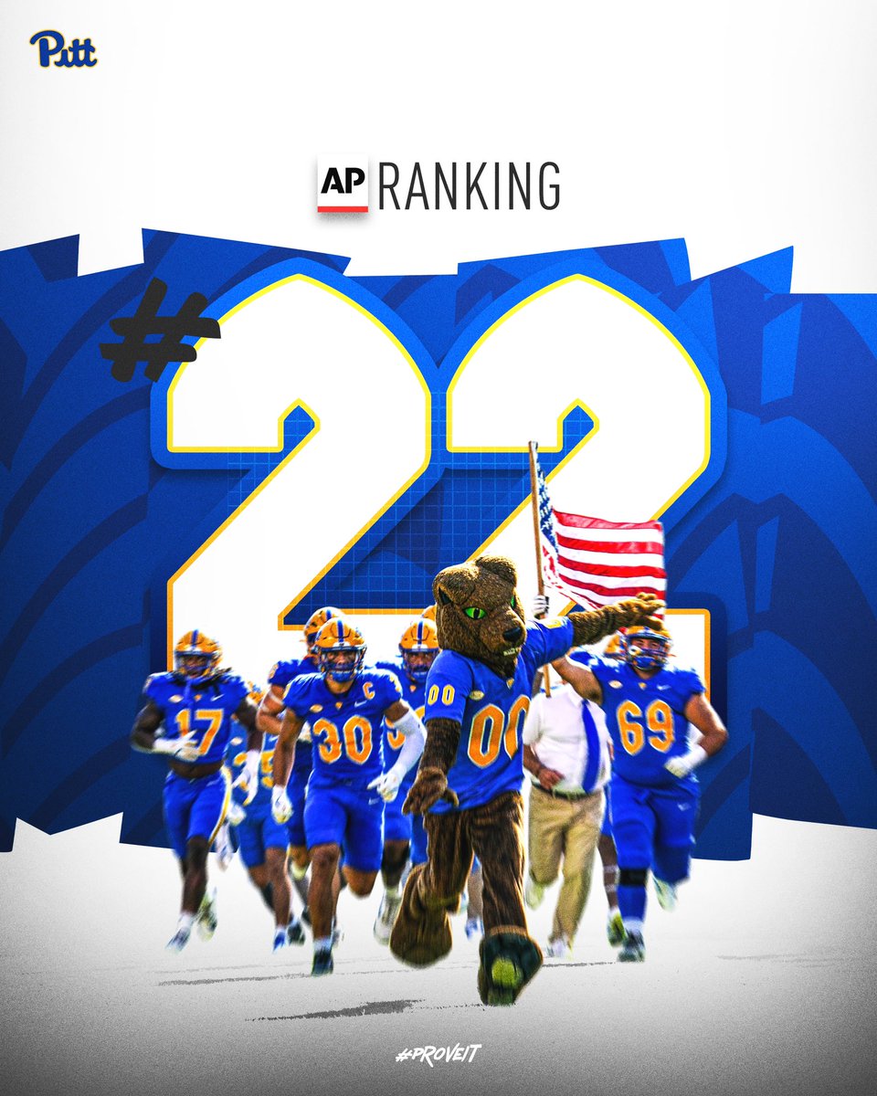 #22 Pittsburgh Panthers 🟡🔵

Just getting started… 😈

#HailToPitt