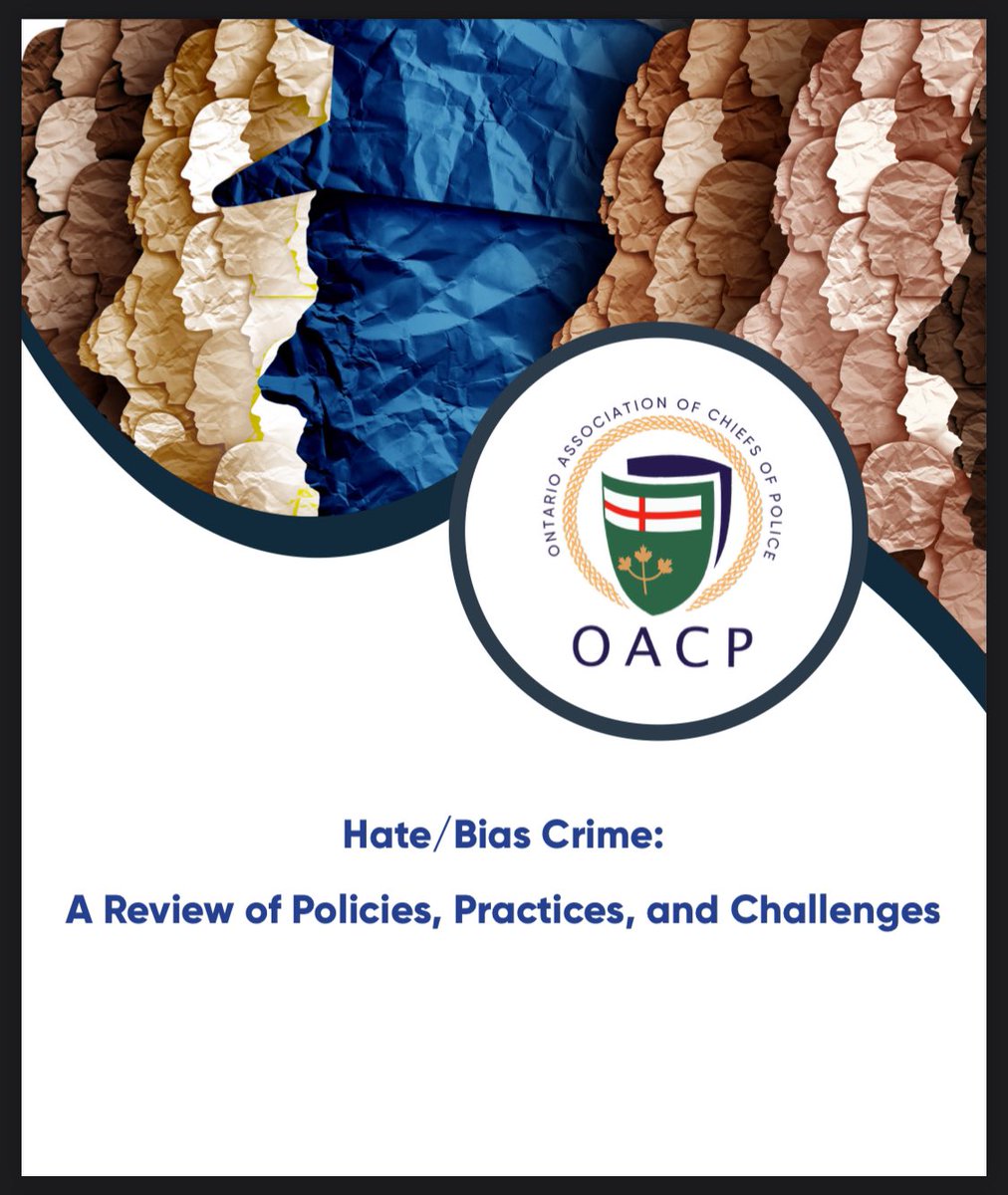 Hate/bias crimes have no place in #Ontario. Our “Review of Policies, Practices, &amp; Challenges” is a great resource for both law enforcement professionals &amp; members of the public. bit.ly/3BA3QLI