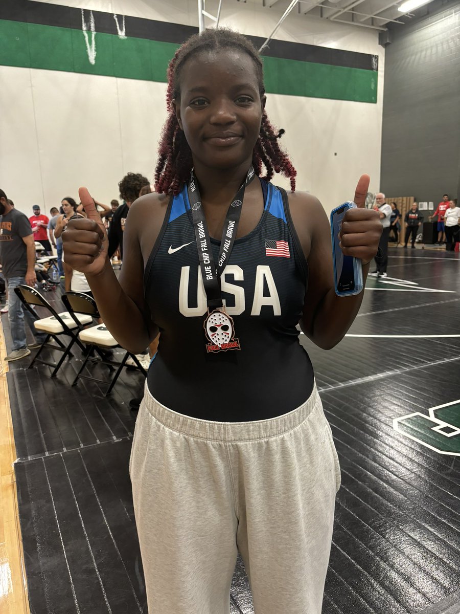 Laila Tilley with a hard fought 3rd place Fall Brawl in Kansas City!