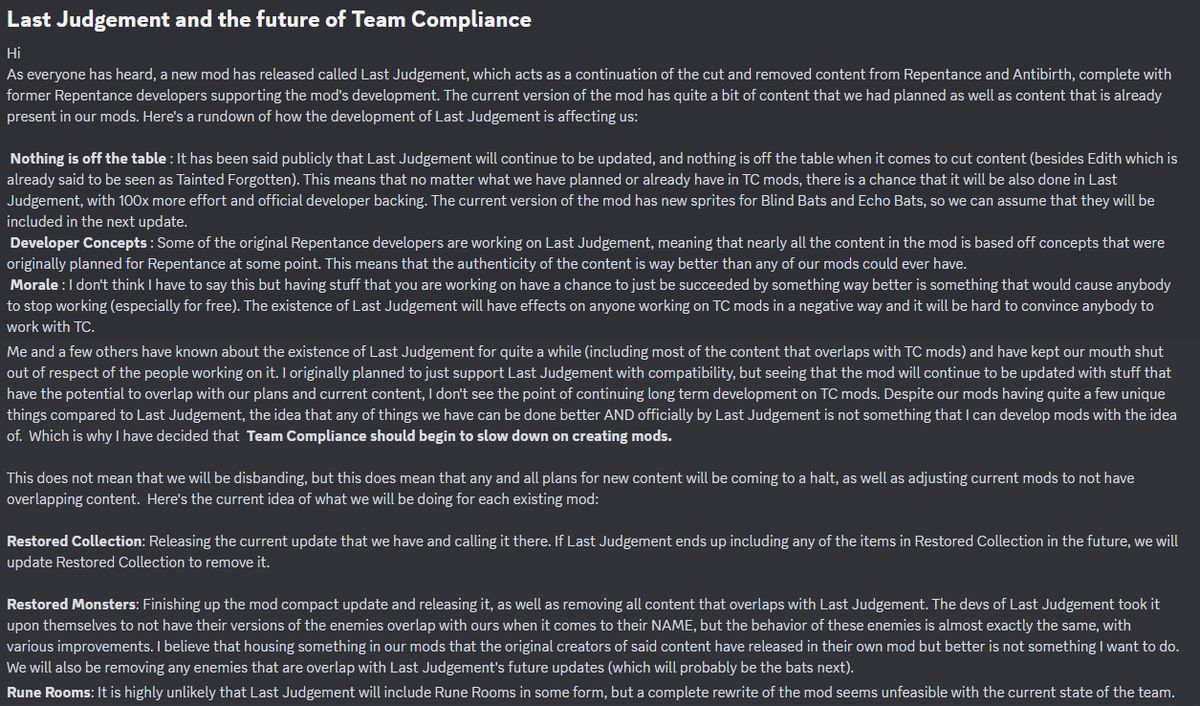 The Binding Of Isaac: Compliance tweet media