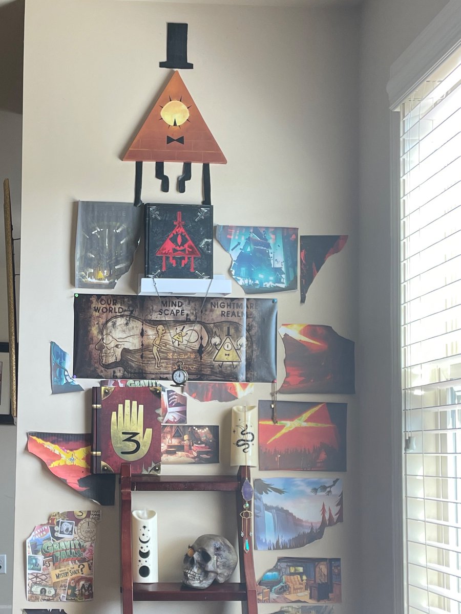 double_utf's tweet photo. The Bill Cipher wall 
#GravityFalls https://t.co/wBot6Q7OEQ