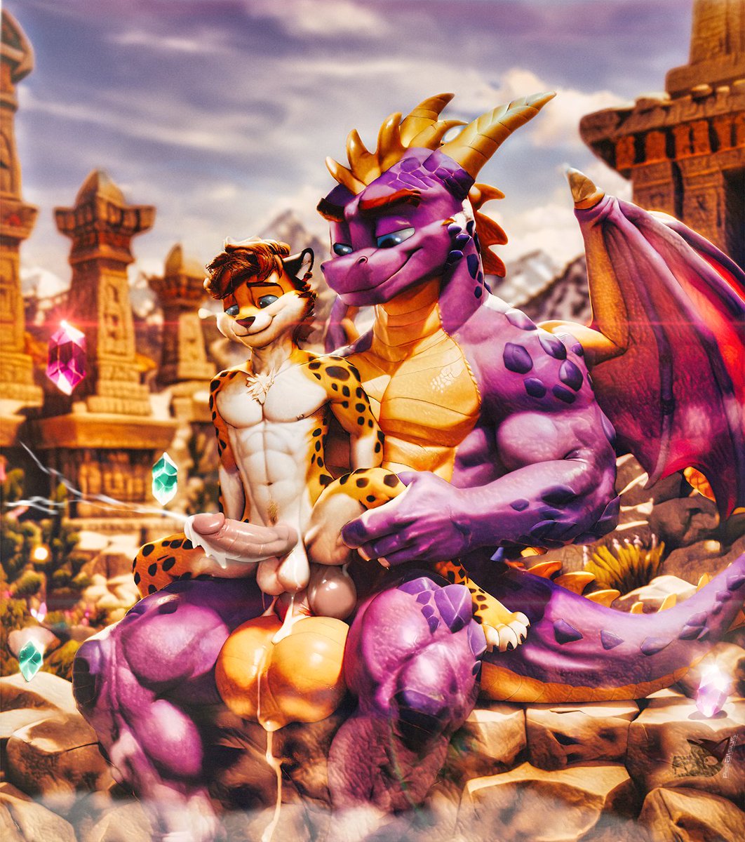 Hunter has had his eye on Spyro for a long time, looks like he's finally got what he's been craving for so long.

#AI #AIArtworks #Hyper #Art #Furry #Furryart #furryaiart #furryaiartist #nsfw #nsfwtwt #Spyro #SpyroTheDragon #Hyper #yiff #porn #Sizetwitter #gay