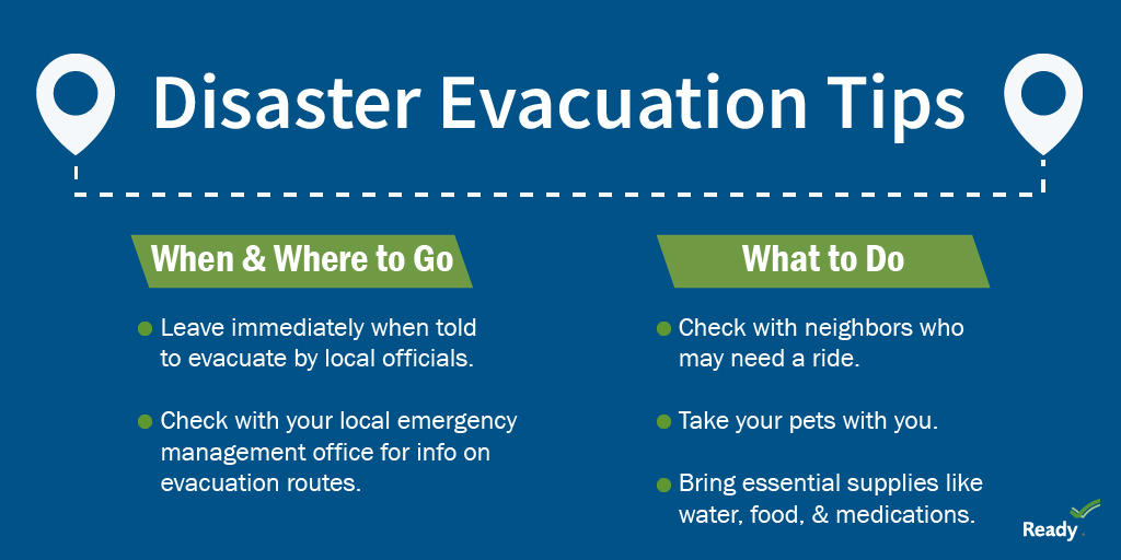 Florida: listen to your local officials for evacuation orders as #Milton head towards the Gulf Coast this week. Know your evacuation zone &amp; leave immediately if instructed to do so. 

Check your route before leaving, figure out a few places to go, &amp; make sure to bring your pets.