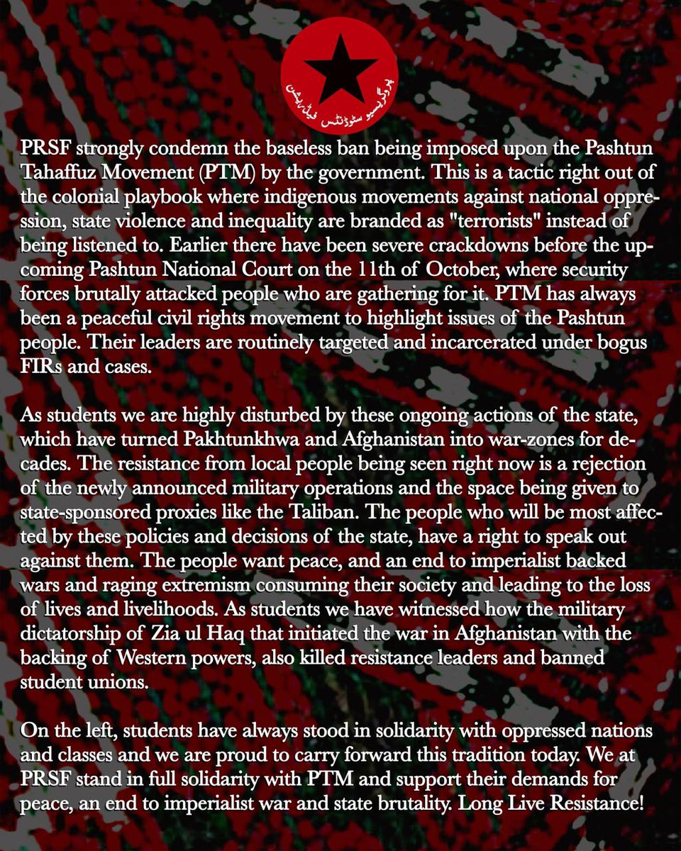 Progressive Students Federation (PrSF) tweet media