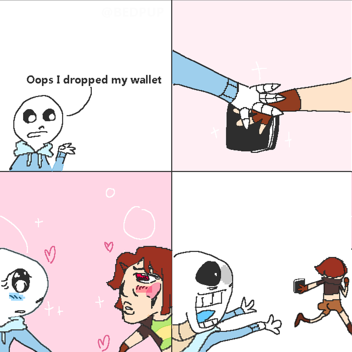 CapiArts's tweet photo. Y así mis niños es como se conocieron
#pixel #undertale #dhip #chans #sans #chara https://t.co/J413nkVVKK