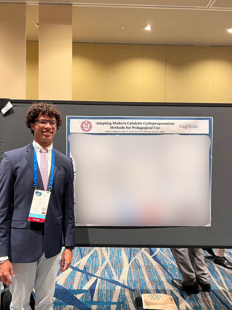 Wonderful poster presentations at this past week at the NOBCChe 2024 conference by Brian (<a href="/nagiblab/">nagib lab</a>) and Octavion (<a href="/BaduGroup/">The Badu-Tawiah Research Group</a>) 👏🏿🎉👏🏿🎉