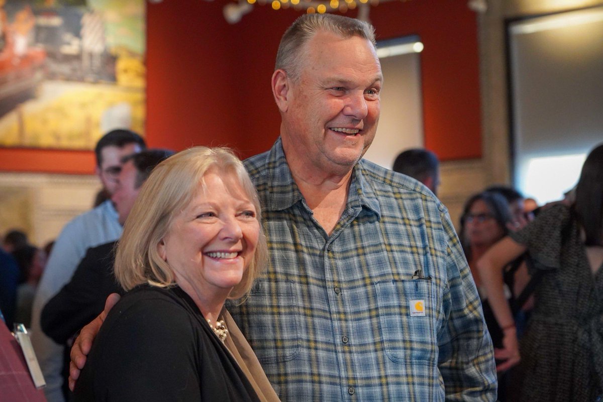 jontester's tweet photo. Had a blast with @MTvoters in Livingston last night. Our public lands make Montana the Last Best Place—and unlike my opponent, I'll always fight to protect them. Grateful to have the endorsement of Montana Conservation Voters as we rally together to defend our values. https://t.co/Ez2aNGii33