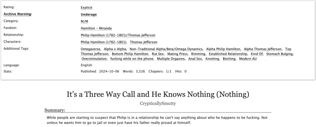 Crypticsmut's tweet photo. I have so many fics from my Hamilton phase earlier this year and now I have to shamefully post them all for about a week...
https://t.co/jGdRTS3SrP https://t.co/mzcvKCRXrw