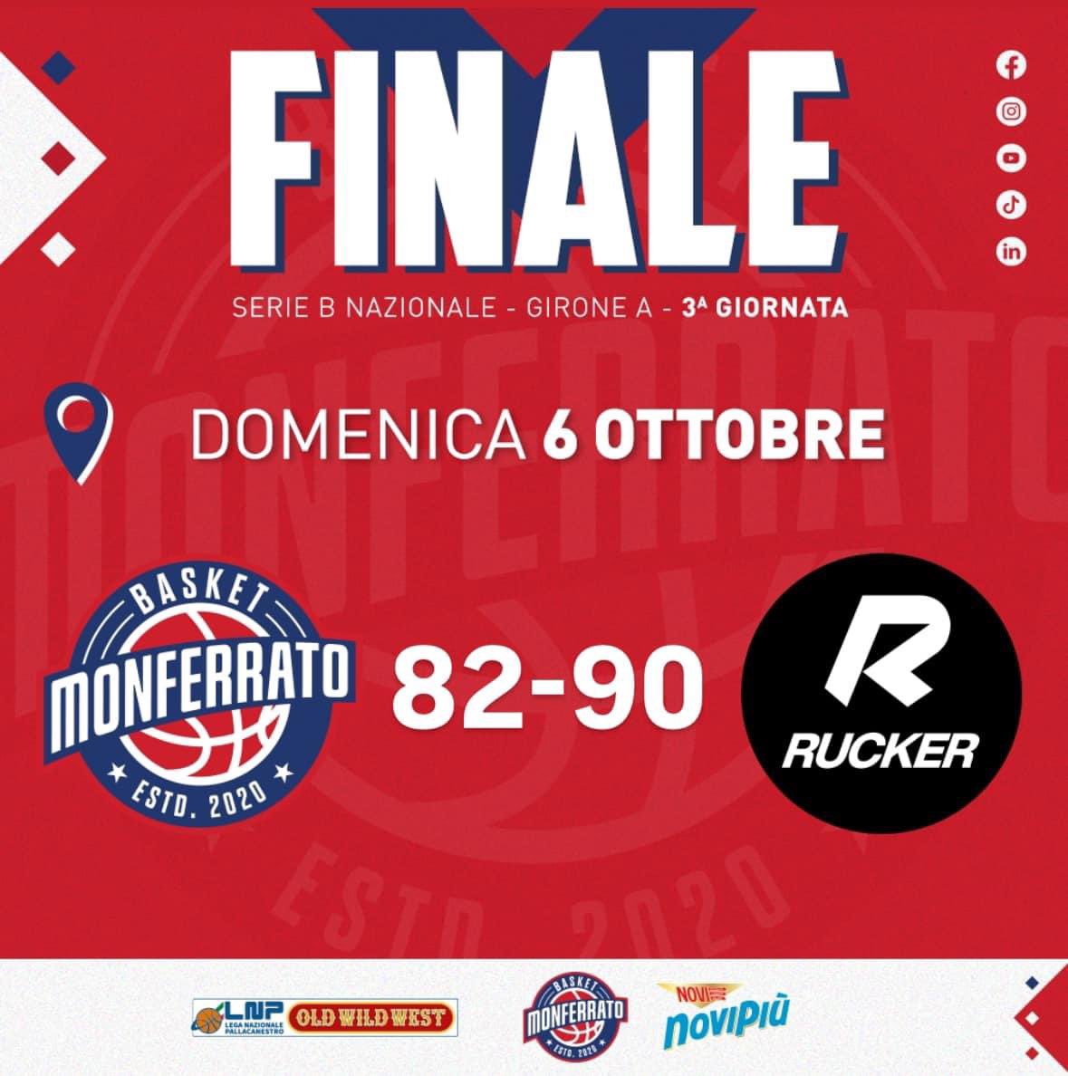 Tele_sBasket's tweet photo. Finisce così al PalaEnergica Paolo Ferraris. Ultimo quarto a favore della Rucker che impone il parziale decisivo: 82-90

https://t.co/kxpNu6TFw8

#MonferratoBasket https://t.co/DE3VOYZTl6