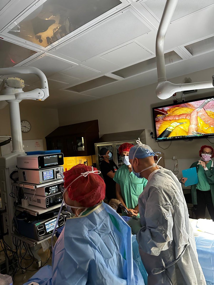 Manoel Galvao Neto MD, MSC, FASGE, IFASBMS (@mpgn46) on Twitter photo First immediate magnetic bowel anastomosis done in the US and is the first in the world 🌍 done with <a href="/IntuitiveSurg/">Intuitive</a> robot at <a href="/orlandohealth/">Orlando Health</a> Weight Loss and Bariatric Surgery Institute ORMC with the <a href="/WindowsGi/">GI Windows Surgical</a> 🧲
No staplers… no suture.. #futureofsurgery #clinicaltrial First immediate magnetic bowel anastomosis done in the US and is the first in the world 🌍 done with <a href="/IntuitiveSurg/">Intuitive</a> robot at <a href="/orlandohealth/">Orlando Health</a> Weight Loss and Bariatric Surgery Institute ORMC with the <a href="/WindowsGi/">GI Windows Surgical</a> 🧲
No staplers… no suture.. #futureofsurgery #clinicaltrial