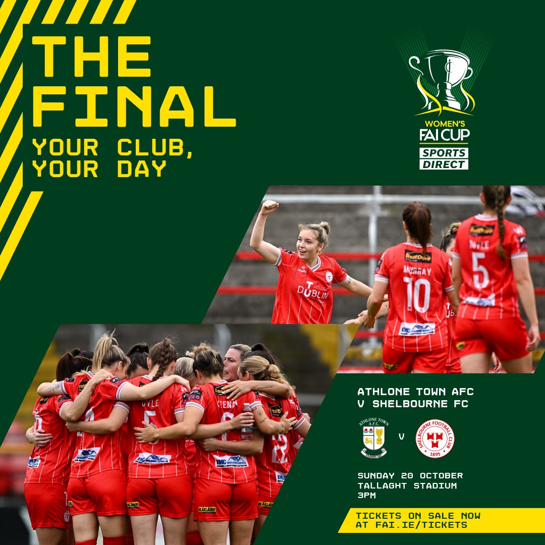 Be there to see the top two in #WLOI battle for glory in the Sports Direct Women's FAI Cup Final 🏆

Secure your seat now 👇
🎟️ fai.ie/tickets

#FAICup