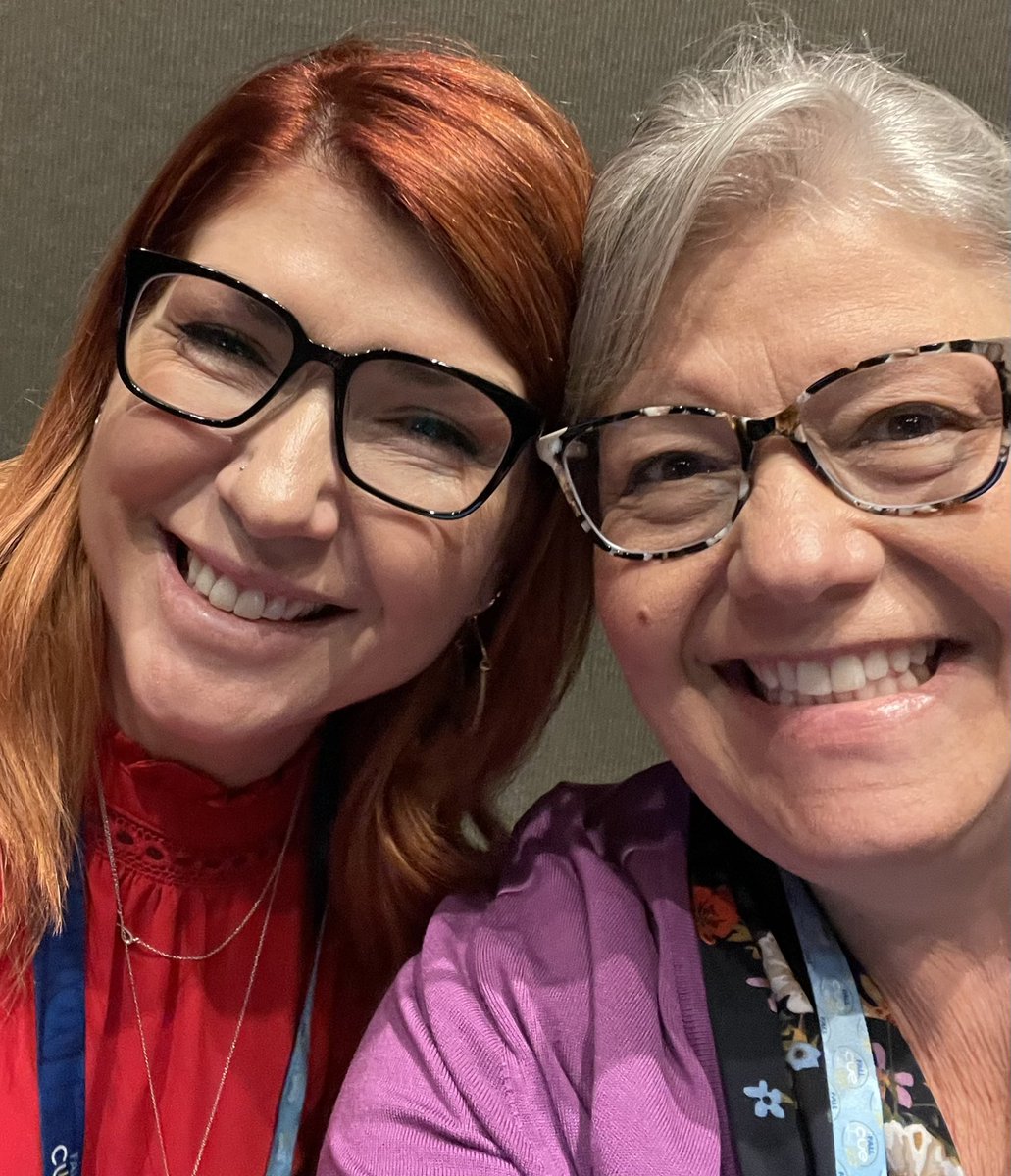Hanging out and learning about PBL for English Learners/multilingual students with an amazing educator and friend <a href="/LucyKirchh/">Laurel Aguilar-Kirchhoff</a> at #FallCUE2024