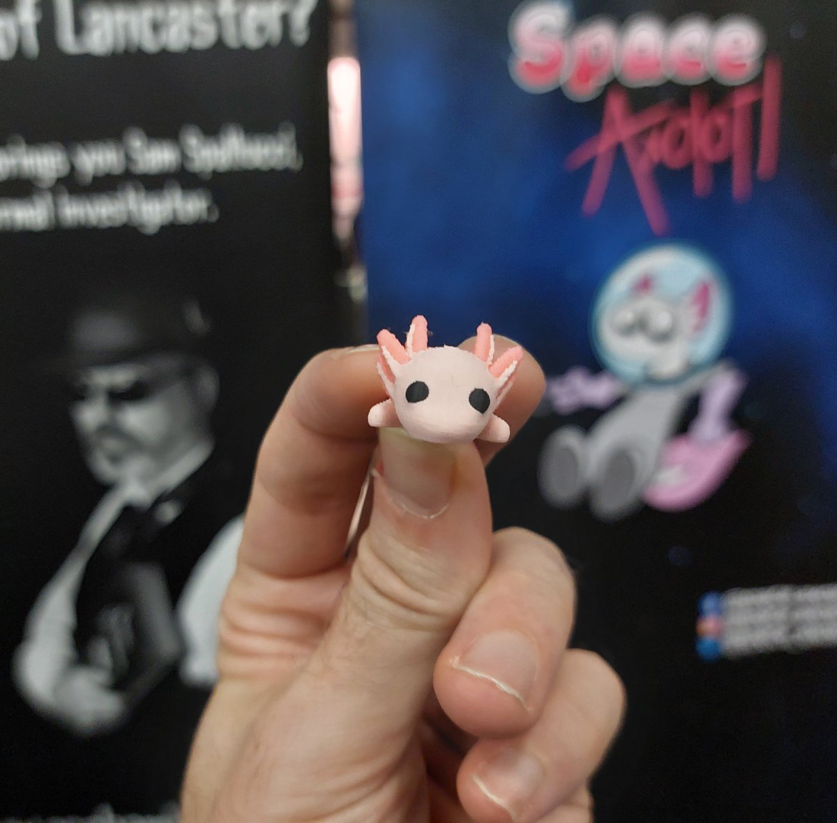Little Lotl asked me to say, "Thank you!" to everyone who stopped by at Preston Comic Con! <a href="/prestoncomiccon/">Preston Comic Con</a> #makingcomics #comics #comicart #comic #comicstrip #indiecomic #indiecomics #zine #zines #smallpress #webcomic #axolotl #space #spaceaxolotl #scifi #geek #cute #comiccon