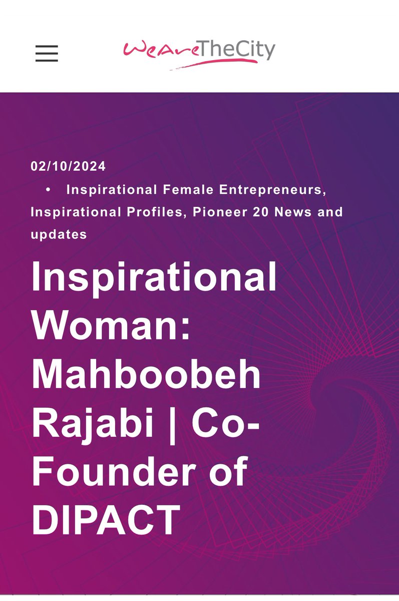A person from forced migration background have limited platform to show their experience, talent and not get boxed with displacement theme always. I am grateful for <a href="/WeAreTheCity/">WeAreTheCity</a> to be always supporting leaders for their voice and here is my interview wearethecity.com/inspirational-…