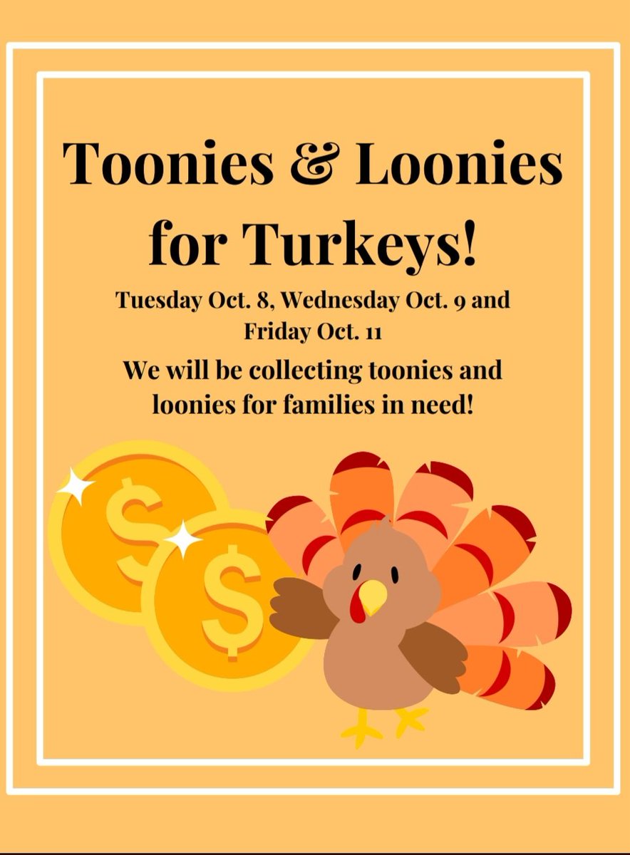 ODHigh's tweet image. Hey there #PatriotSchoolCommunity! We are asking for non-perishable food items or Loonie/Twoonies for our Thanksgiving Food Drive each day this week! @NLSchoolsCA @NewtownElem @SPJHPythons @2015CouncilOD @ODAthleticsNL
