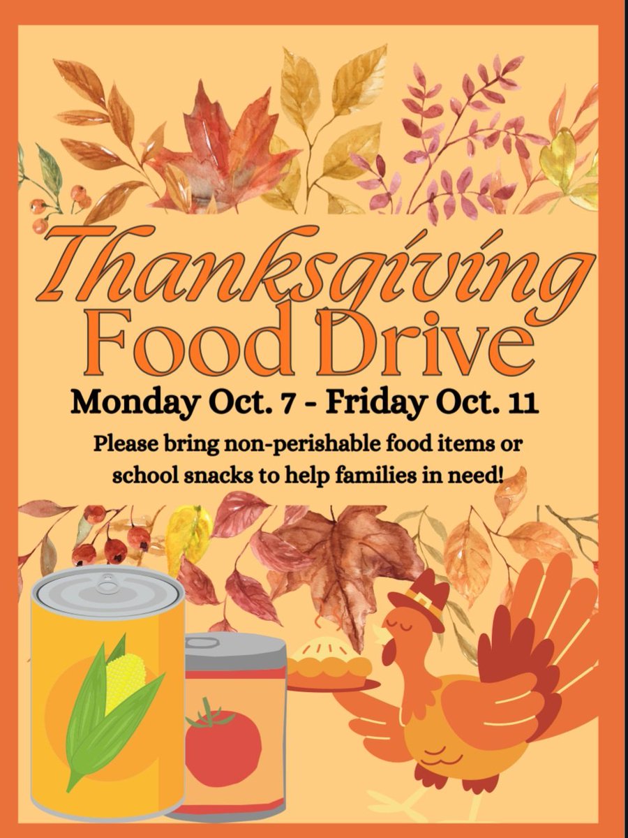 ODHigh's tweet image. Hey there #PatriotSchoolCommunity! We are asking for non-perishable food items or Loonie/Twoonies for our Thanksgiving Food Drive each day this week! @NLSchoolsCA @NewtownElem @SPJHPythons @2015CouncilOD @ODAthleticsNL