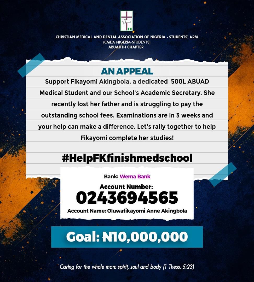 0243694565 wema bank Oluwafikayomi Anne Akingbola #HelpFKfinishmedschool.