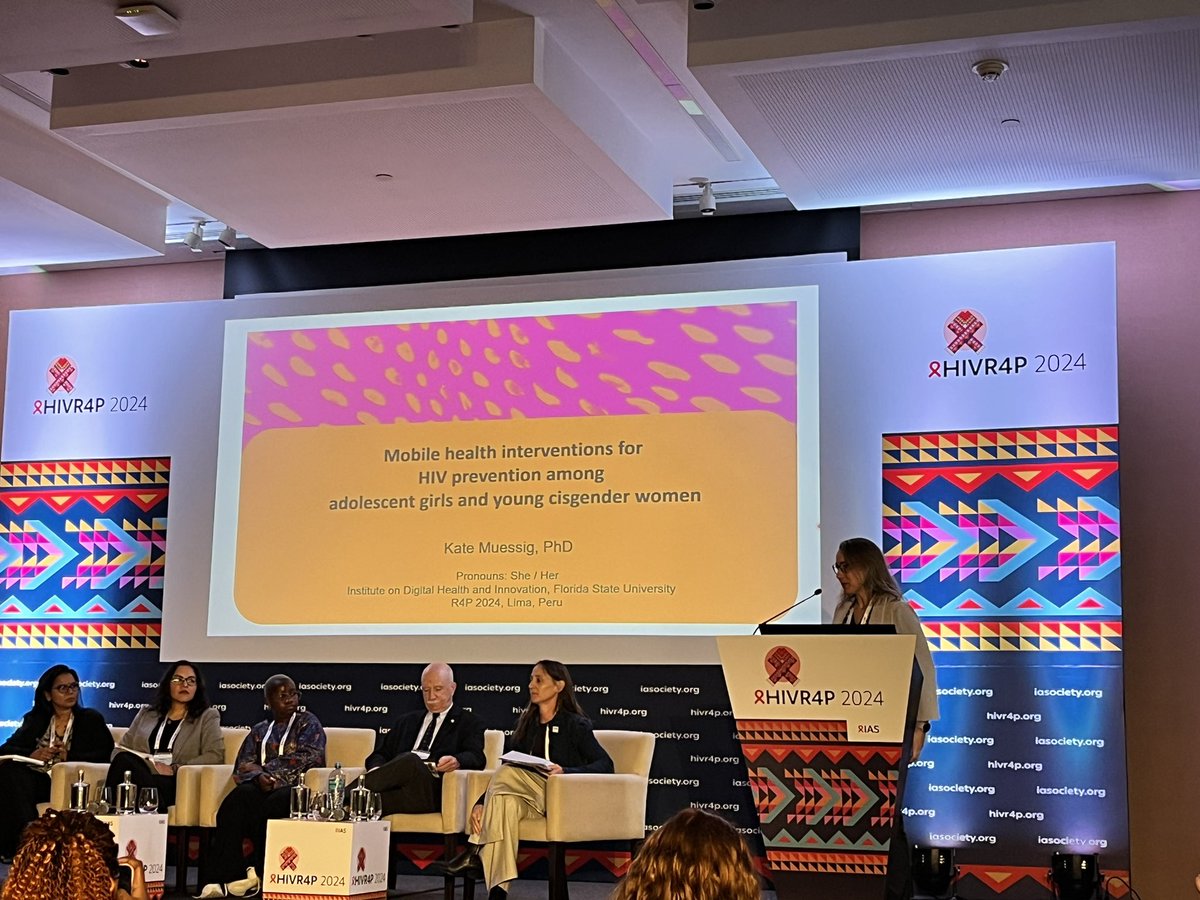 ivansegy47's tweet image. “mHealth tools can support young women’s education and decision making regarding their sexual and reproductive health” says @FloridaState’s Kate Muessig at #HIVR4P2024. The Vuka App, for example is supporting adherence to PrEP and providing health and wellness information