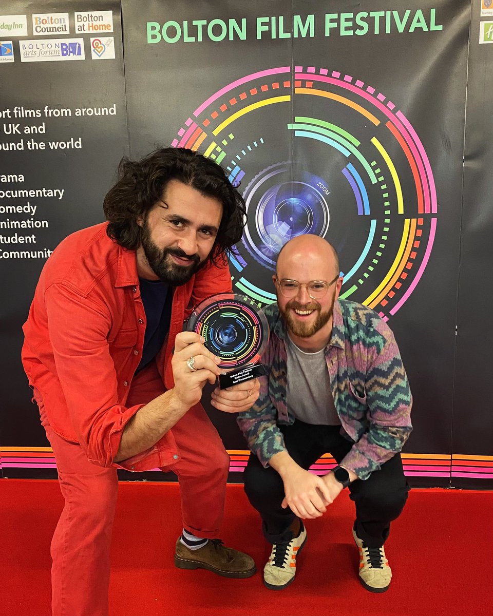 IT'S ANOTHER WIN FOR BOLTON. 'Recomposing Earth' x 🏆 Best Documentary Winner 🏆 <a href="/BoltonFilmFest/">Bolton Film Festival</a>. A big big thanks to the jury for voting for our little film and founders Adrian and Zoe for putting on one of the best festivals there is.