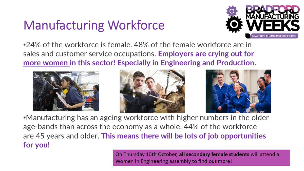 Appleton Ambition (@appletonambiti1) on Twitter photo Bradford Manufacturing Weeks start 7th October. All students will find out about the sector during form times.
All female students will attend a Women in Engineering assembly on 10th.
Selected students will visit local employer Solenis on 10th
<a href="/AppletonAcademy/">AppletonAcademy</a> <a href="/exceedacademies/">Exceed Academies Trust</a> Bradford Manufacturing Weeks start 7th October. All students will find out about the sector during form times.
All female students will attend a Women in Engineering assembly on 10th.
Selected students will visit local employer Solenis on 10th
<a href="/AppletonAcademy/">AppletonAcademy</a> <a href="/exceedacademies/">Exceed Academies Trust</a>