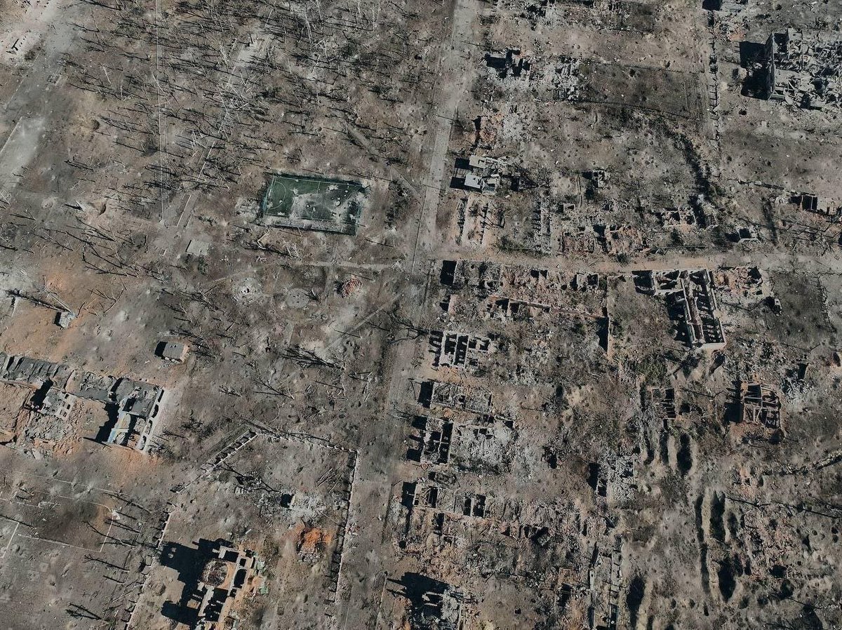 wartranslated's tweet photo. Vovchansk has been completely destroyed by the Russians. https://t.co/cMdFCcHssM