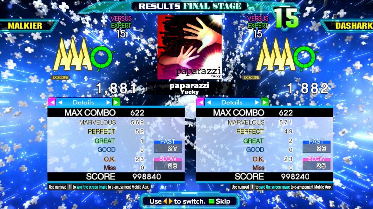 WOW. extremely close tiebreaker song between DASHARK and MALKIER