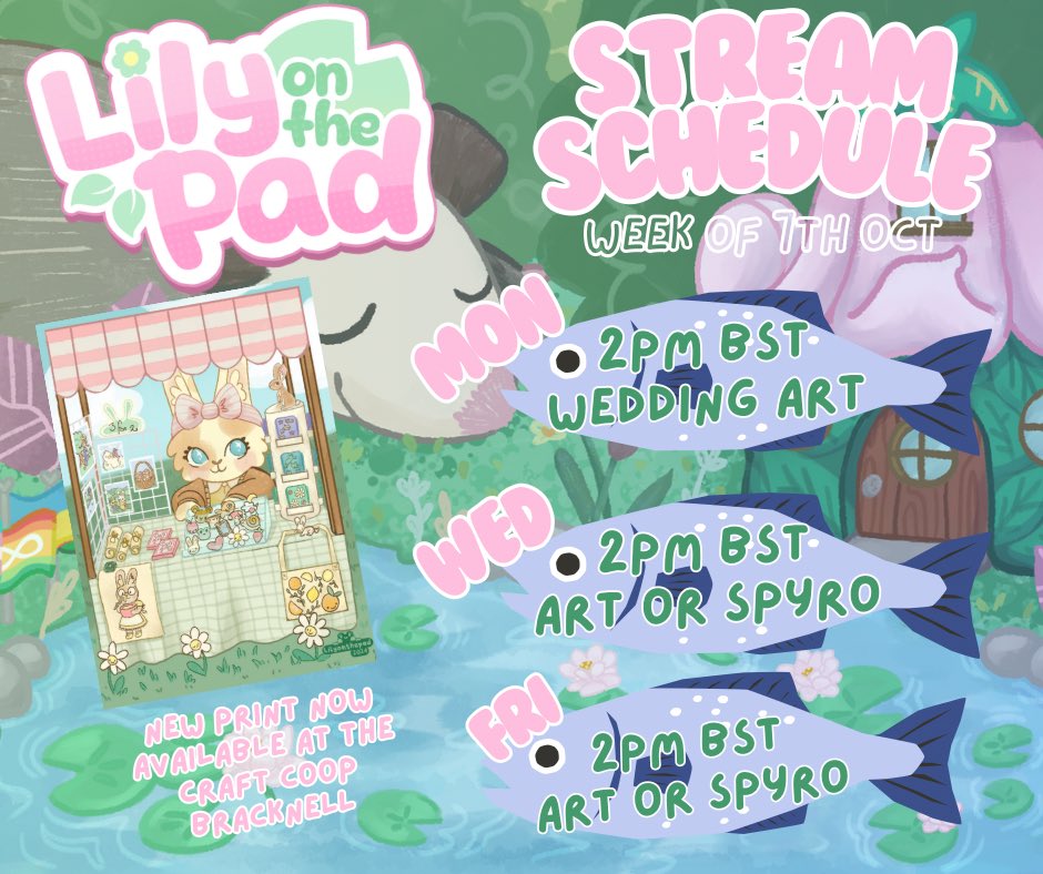 back to streaming this week!

working on the art of my wedding centrepieces, so tomorrow will be working on Eros my cats one but depending on what stage I am at in the making on Wed or Fri we’ll continue or we’ll be playing Spyro the dragon

Watch along at twitch.tv/lilyonthepad