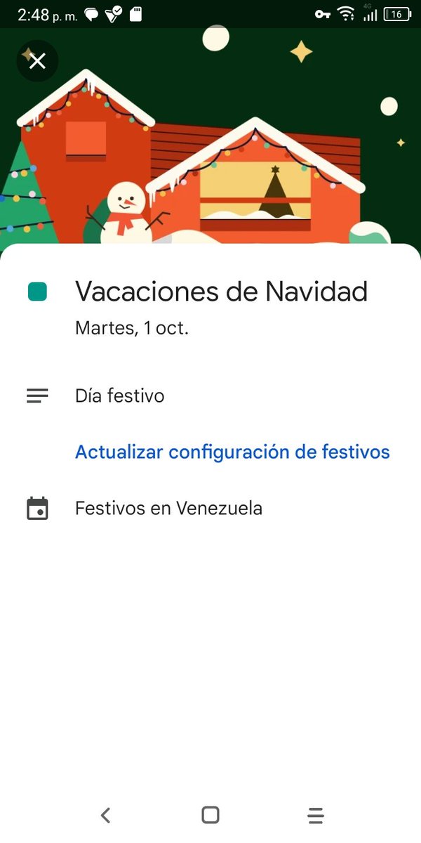 El calendario de Google . Lo siento Google apenas ando buscando mi disfraz de Halloween 🙃🙃🙃