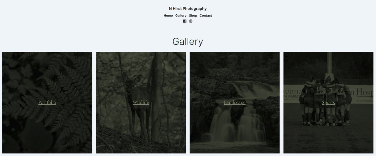 A little update to my website. A new sports section has been added within the gallery section. This has been added to showcase photographs which I have taken from my volunteer position at Durham Cestria Football Club. 

Have a look here: nhirstphotography.com/sports/