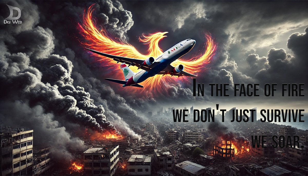 DigiWebllc's tweet image. Share this photo to thank #MEA for  their support and work

&quot;In the face of #fire, we don&apos;t just #survive—we #soar.&quot;

@MEAAIRLIBAN