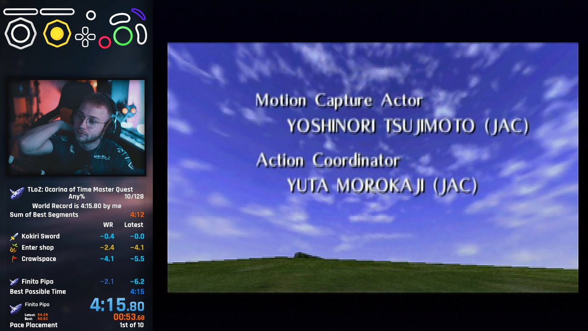 0SiirZax's tweet photo. Ocarina Of Time Master Quest Any% World Record. https://t.co/y9m0VLKnRD
