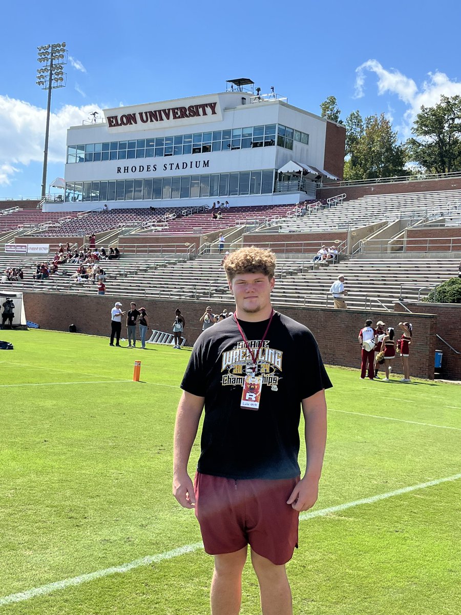 Had a great visit <a href="/elonuniversity/">Elon University</a> <a href="/ElonFootball/">Elon Football</a>