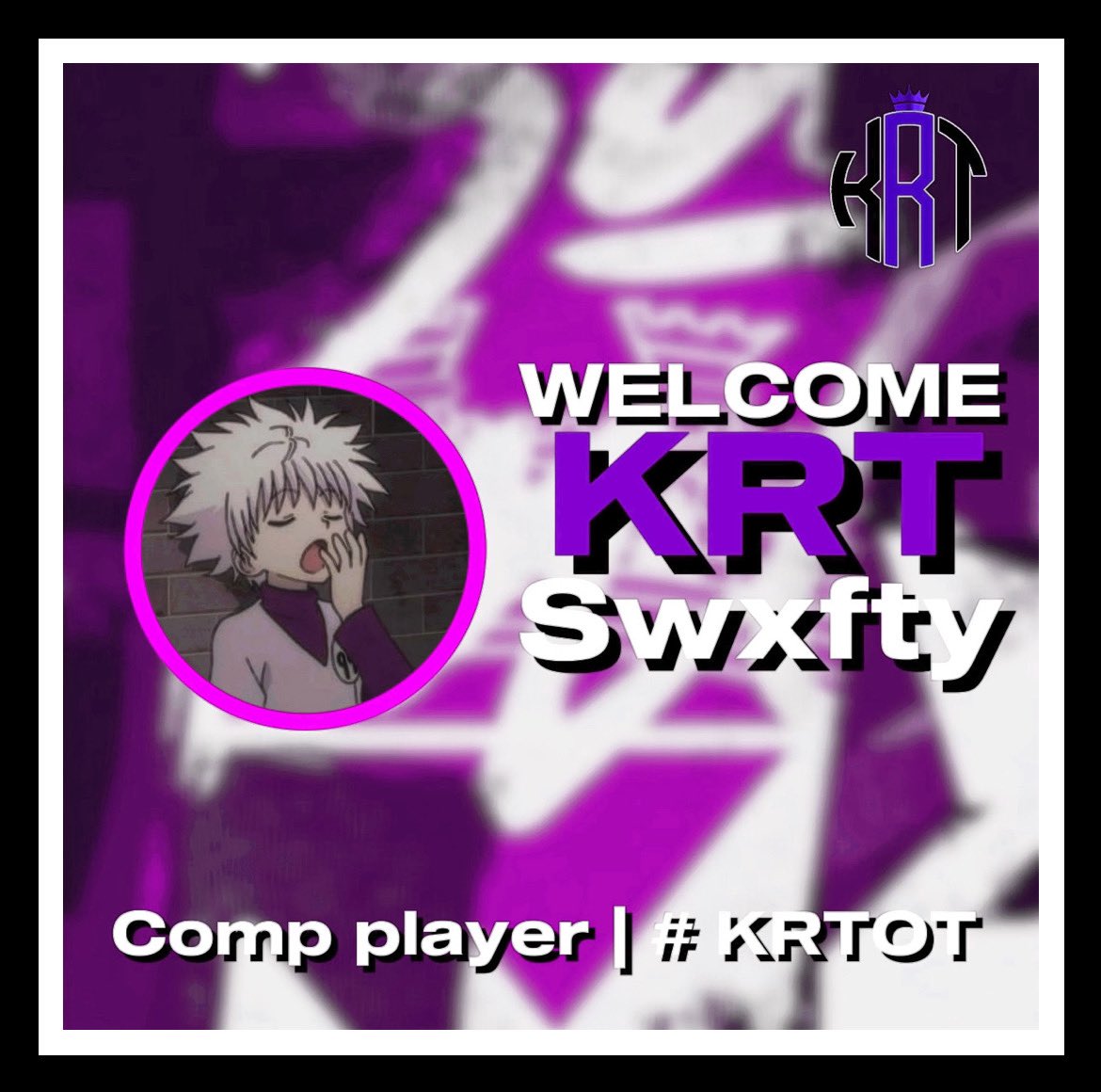 Teamkriticalggs's tweet photo. Thought we were finished? 👀

Please welcome @Swxftyy1x to our competitive roster! 🏆

#KRTOT https://t.co/v7f2UDQWbI